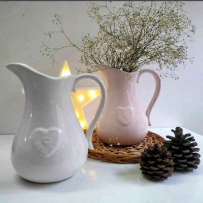Decorative Ceramic Pitcher Vase Model Love