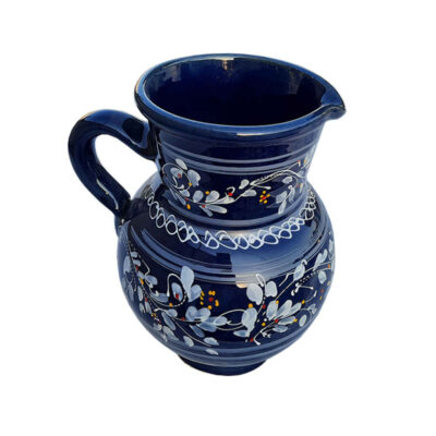 Hand-Painted Persian Elegance Pottery Pitcher Naghashi