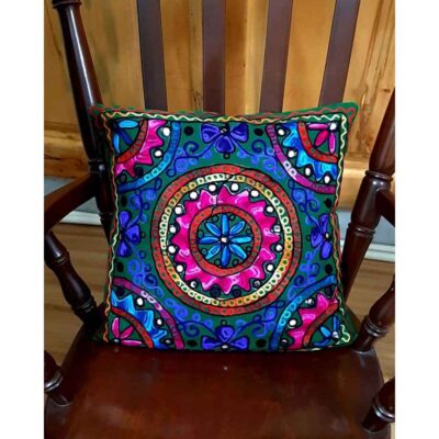 Embroidered Cushion Cover – Mona Suzani Design