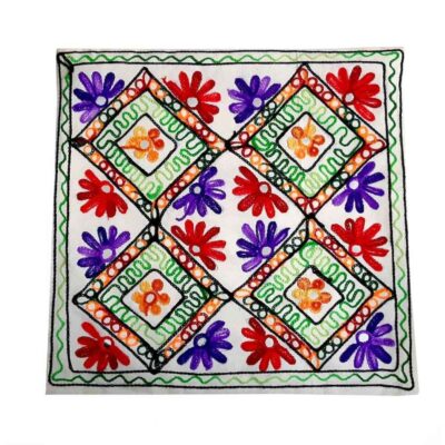 Embroidered Cushion Cover – Selin Suzani Design