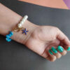 Beaded Bracelet for Women – Evil Eye Coral