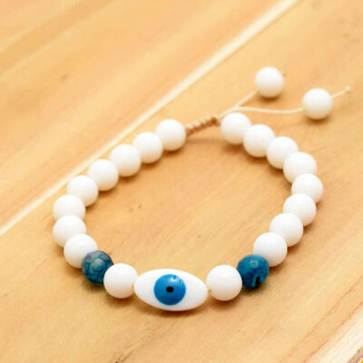 Beaded Bracelet for Women – White Design