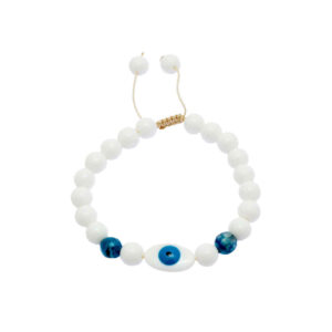 Evil Eye Women’s Beaded Bracelet Model White