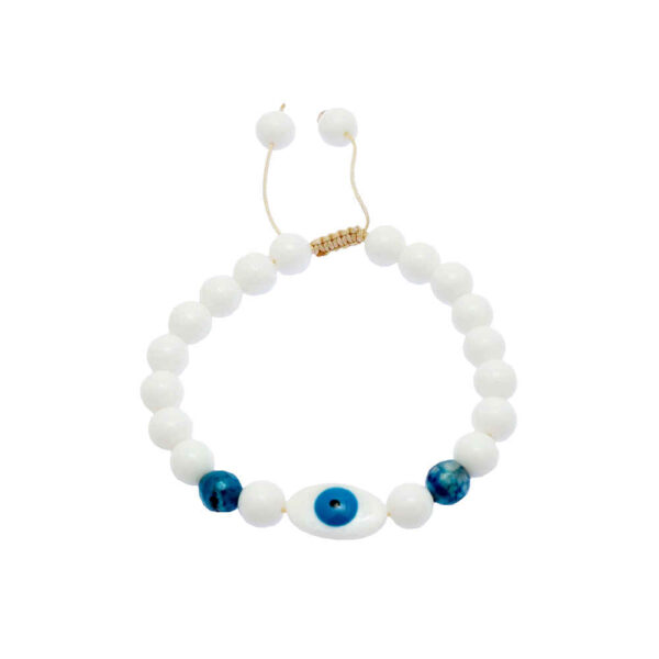 Beaded Bracelet for Women – White Design