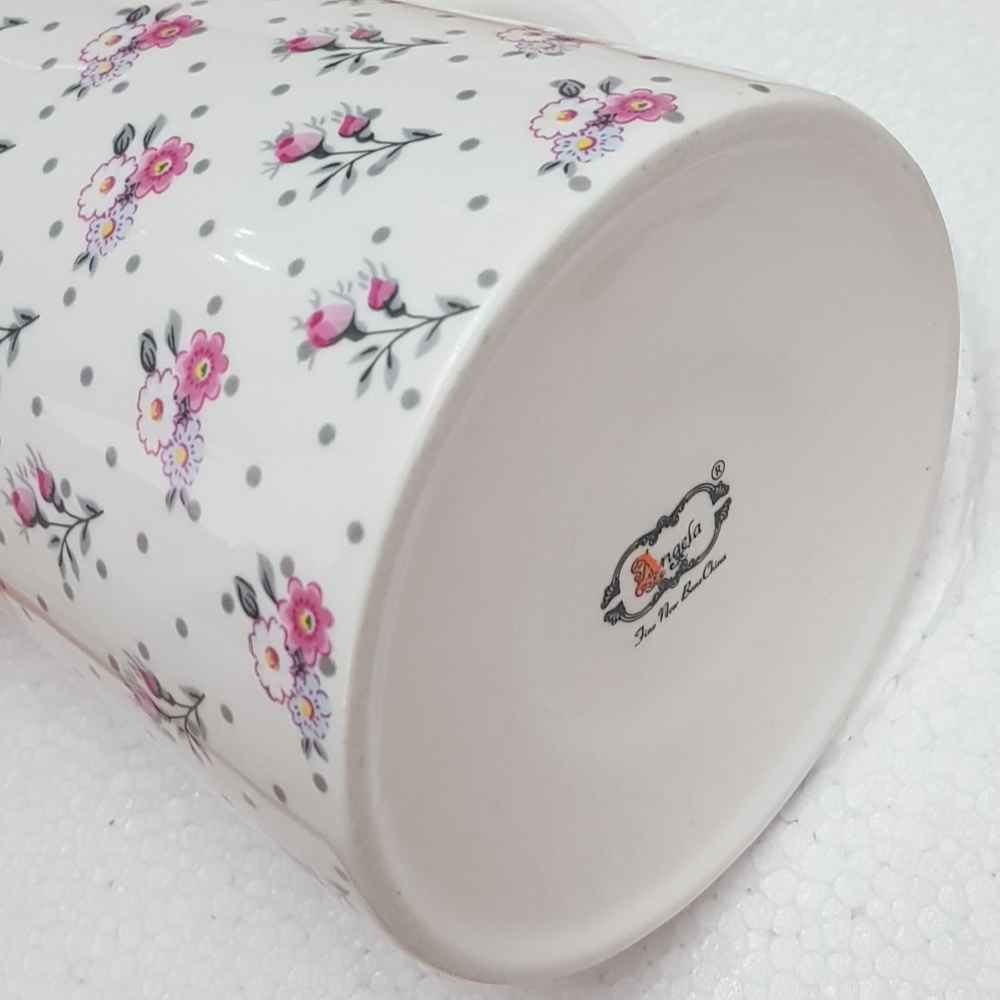 Porcelain Pitcher Floral Design Angela