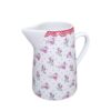 Porcelain Pitcher Floral Design Angela