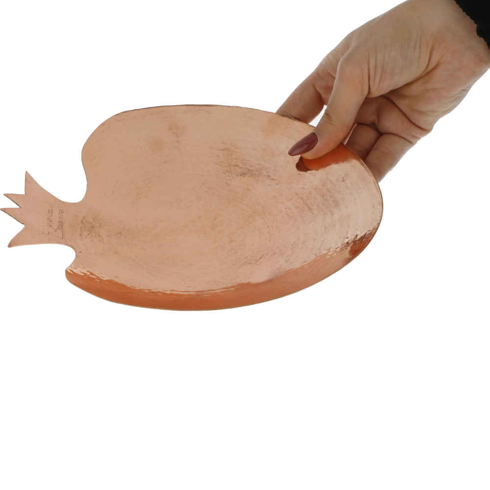 Copper Serving Platter Hammered Atena