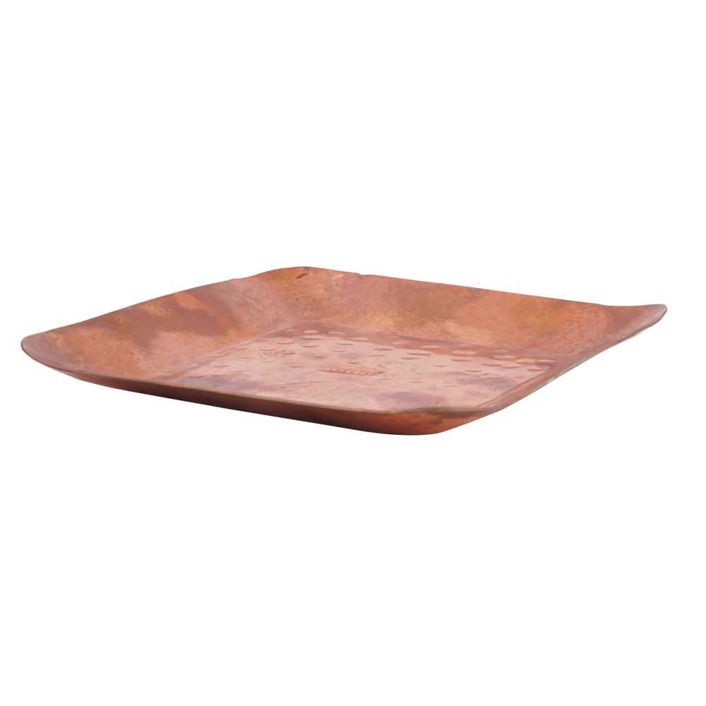 Copper Serving Platter Hammered Parmida ShopiPersia