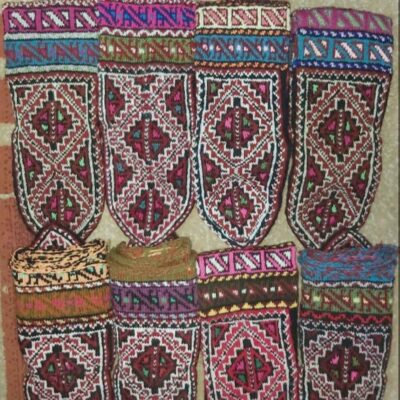 Persian Handwoven Cotton Socks for Women Knitted Alborz