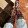 Persian Handwoven Cotton Socks for Women Knitted Koohnavardi