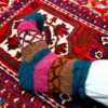 Persian Handwoven Wool Socks for Men Knitted Mehran