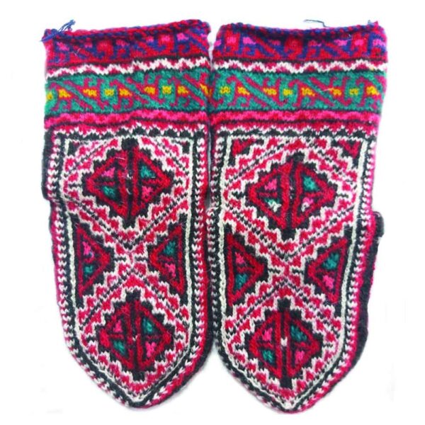 Persian Handwoven Wool Socks for Women Knitted Ghali
