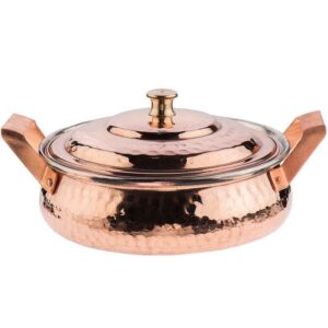 Handmade Copper Frying Pan with Lid Model Arash