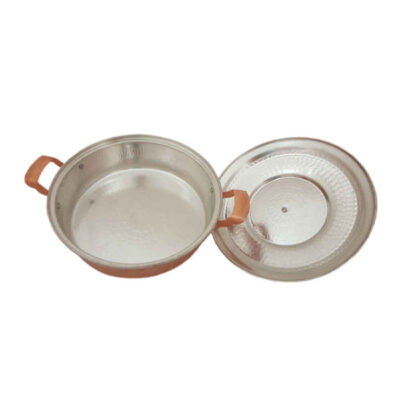 Persian Copper Sauté Pan – Handcrafted with Lid (Armin Model)