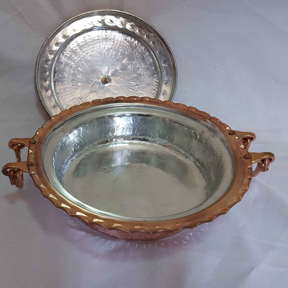 Persian Copper Sauté Pan – Handcrafted with Lid (Artam Model)