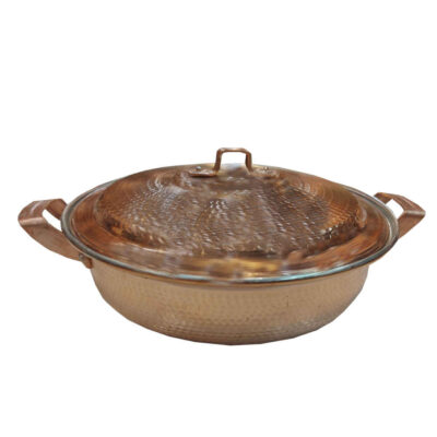 Persian Copper Sauté Pan – Handcrafted with Lid (Artin Model)