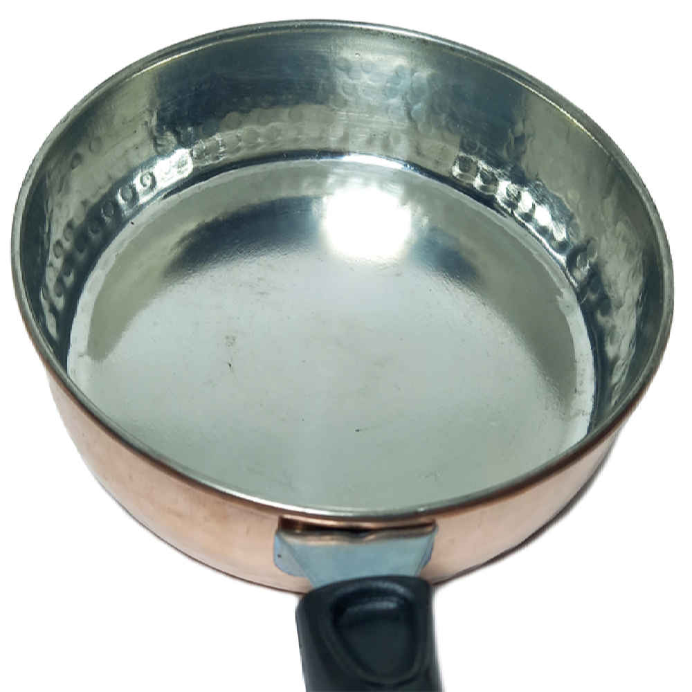 Spanish Paella Pan - Handmade Copper Stainless Steel, Nonstick, 30cm, For Home & Restaurant Cooking