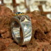 Persian Blue Topaz Silver Ring for Men Farhad