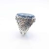 Persian Blue Topaz Silver Ring for Men Shams