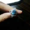 Blue Topaz Silver Ring for Women Dorna