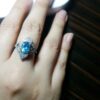 Blue Topaz Silver Ring for Women Dorna