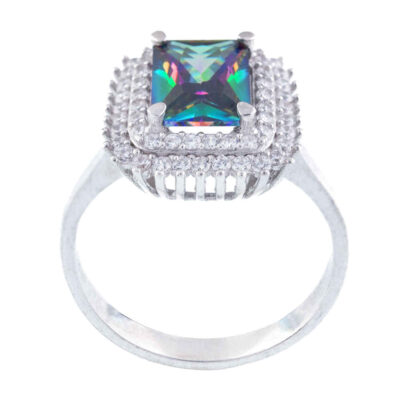 Blue Topaz Silver Ring for Women Mahsa