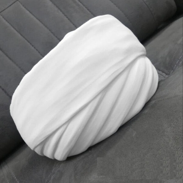 Amamah Iranian Cleric Turban - White & Black Val Fabric