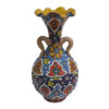 Decorative Vase Hand-Painted with Persian Minakari Enamel Tanaz