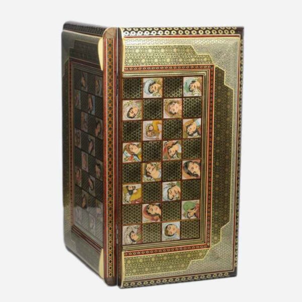 Persian Marquetry Chess Board Model Faces