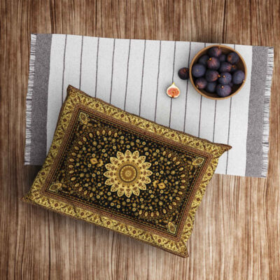 Persian Velvet Pillowcase – Standard Sized Model Ladan – Sophisticated Luxury (x2)