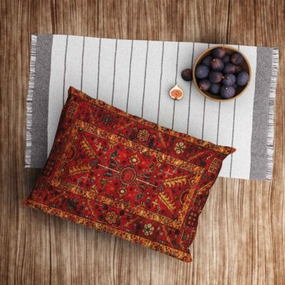 Persian Velvet Pillowcase – Standard Sized Model Panah – Refined Design (x2)