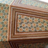 Persian Wooden Waste Basket – Khatamkari Helal Pattern