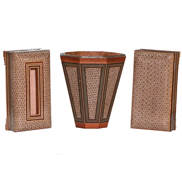 Persian Waste Basket & Tissue Box – Khatamkari Rana