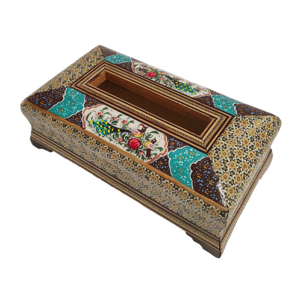 Persian Waste Basket & Tissue Box – Khatamkari Houz