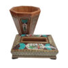 Persian Waste Basket & Tissue Box – Khatamkari Houz