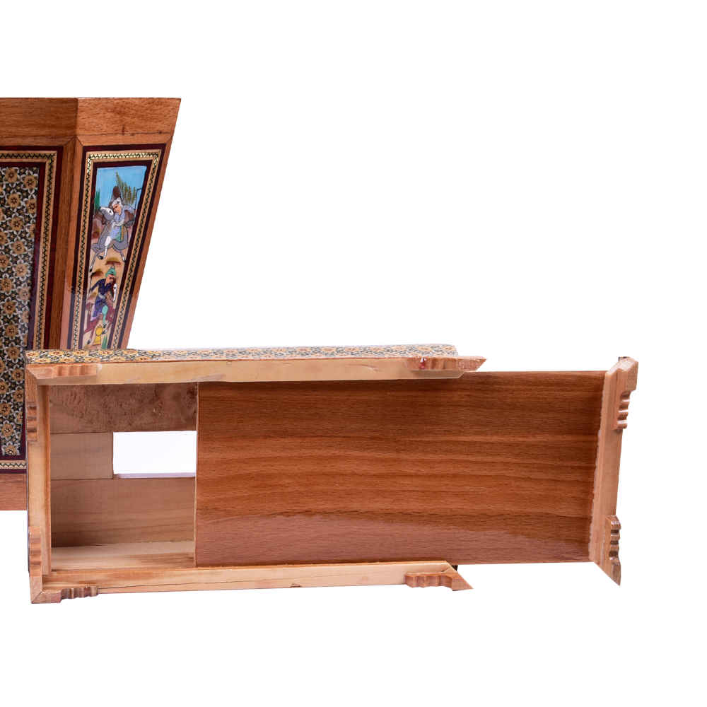 Persian Waste Basket & Tissue Box – Khatamkari Miniature