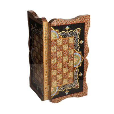 Persian Marquetry Chess Board Model Delbar