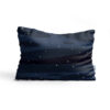 Restful Comfort Bed Pillow – Velvet Cover Navy Blue Model Night (2x)