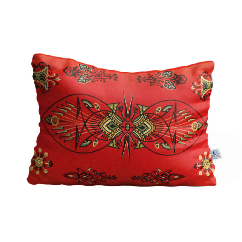 Restful Comfort Bed Pillow – Velvet Cover Orange Model Fara (2x)