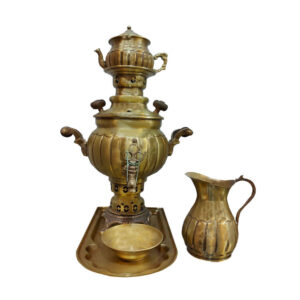 Persian Brass Samovar on Coal Model Topi