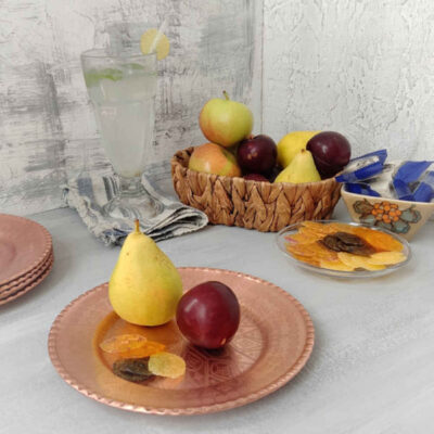 Persian Copper Dinnerware Plate – Model Atrin
