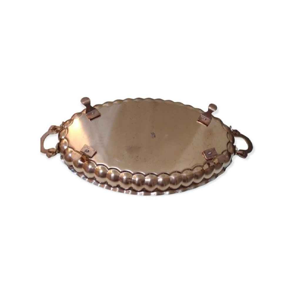 Persian Copper Serving Platter Hammered Elmira