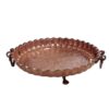 Persian Copper Serving Platter Hammered Hakaki