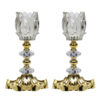 Persian Crystal Candlestick Tulip Shaped Model Ananasi (2x)