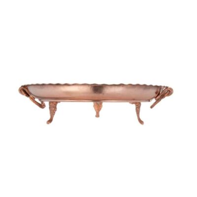 Persian Copper Serving Platter Hammered Raz