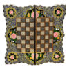 Persian Inlaid Wooden Marquetry Chess Board Model Flower
