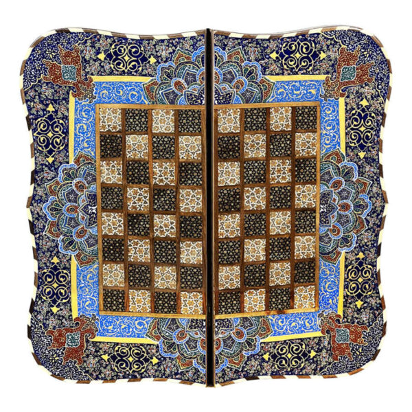 Persian Khatamkari Wood Chess Board Model Foad