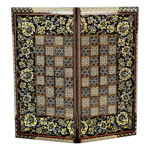 Persian Khatamkari Wood Chess Board Model Khataei
