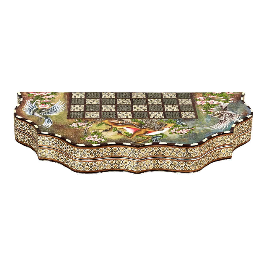 Persian Khatamkari Chess Board Model Tasheir