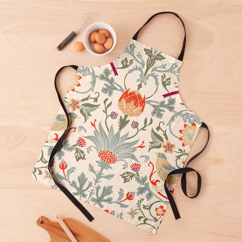 Persian Linen Kitchen Apron Model Elaheh